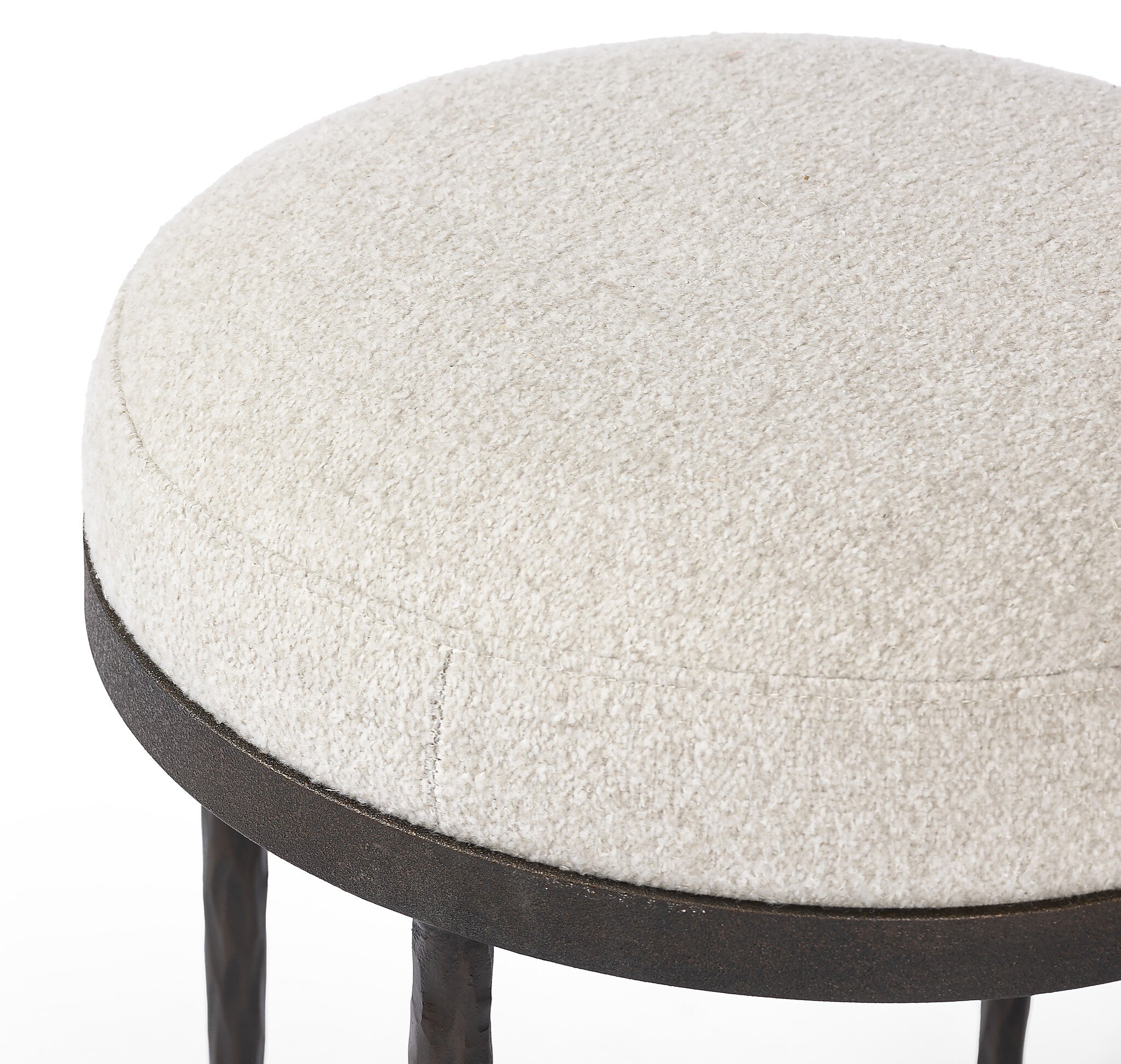Corinne Accent Stool - Crete Pebble - Image 7