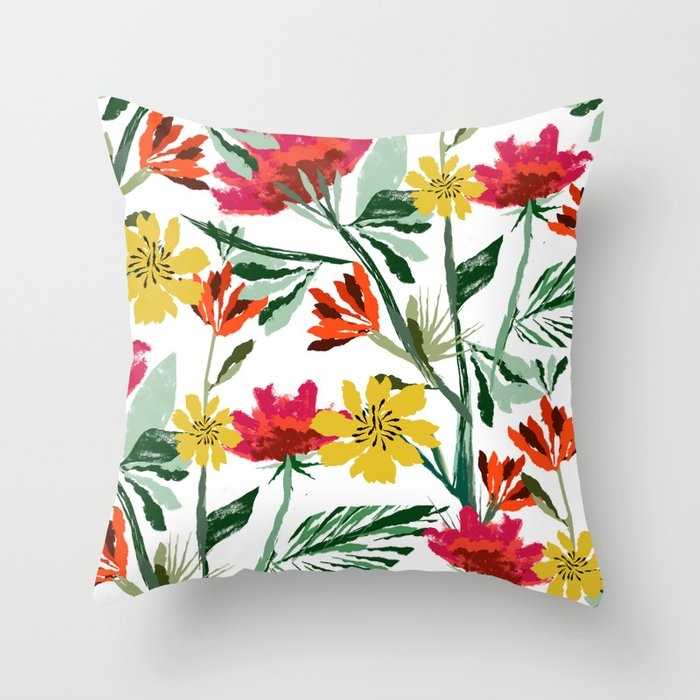 Next Spring Couch Throw Pillow by 83 Orangesa(r) Art Shop - Cover (16" x 16") with pillow insert - Outdoor Pillow - Image 0