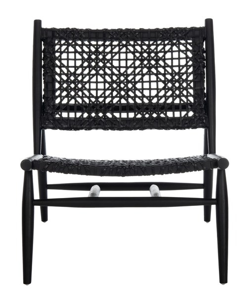 Bandelier Leather Weave Accent Chair - Image 3