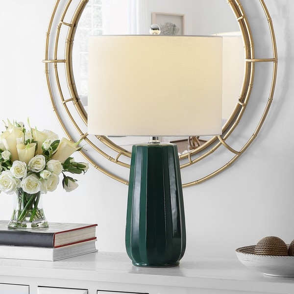 Yani 24.5" Table Lamp - Dark Green - Image 3
