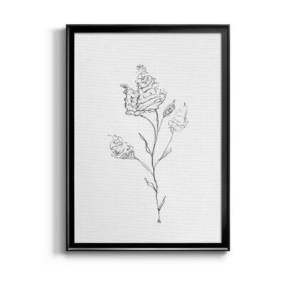 Floral Sketch I - Picture Frame Print on Canvas - Image 0