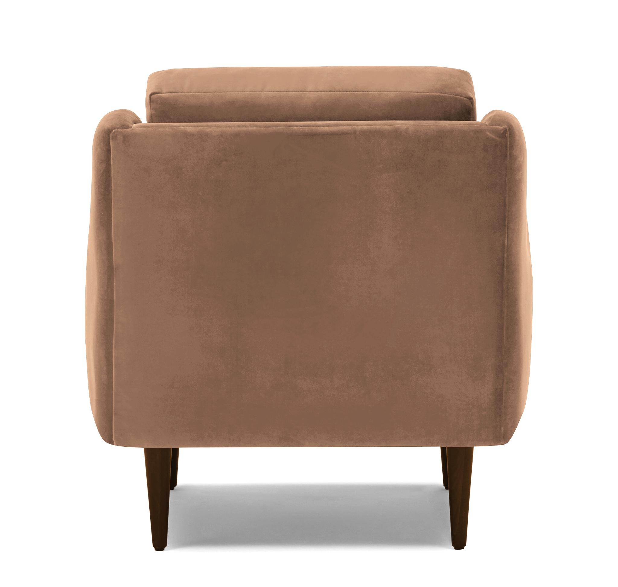 Pink Bell Mid Century Modern Chair - Royale Blush - Mocha - Image 4