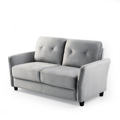 Velvet 62.2" Flared Arm Loveseat - Image 0