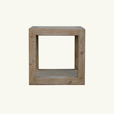 Lindner Solid Wood Floor Shelf End Table with Storage - Image 0