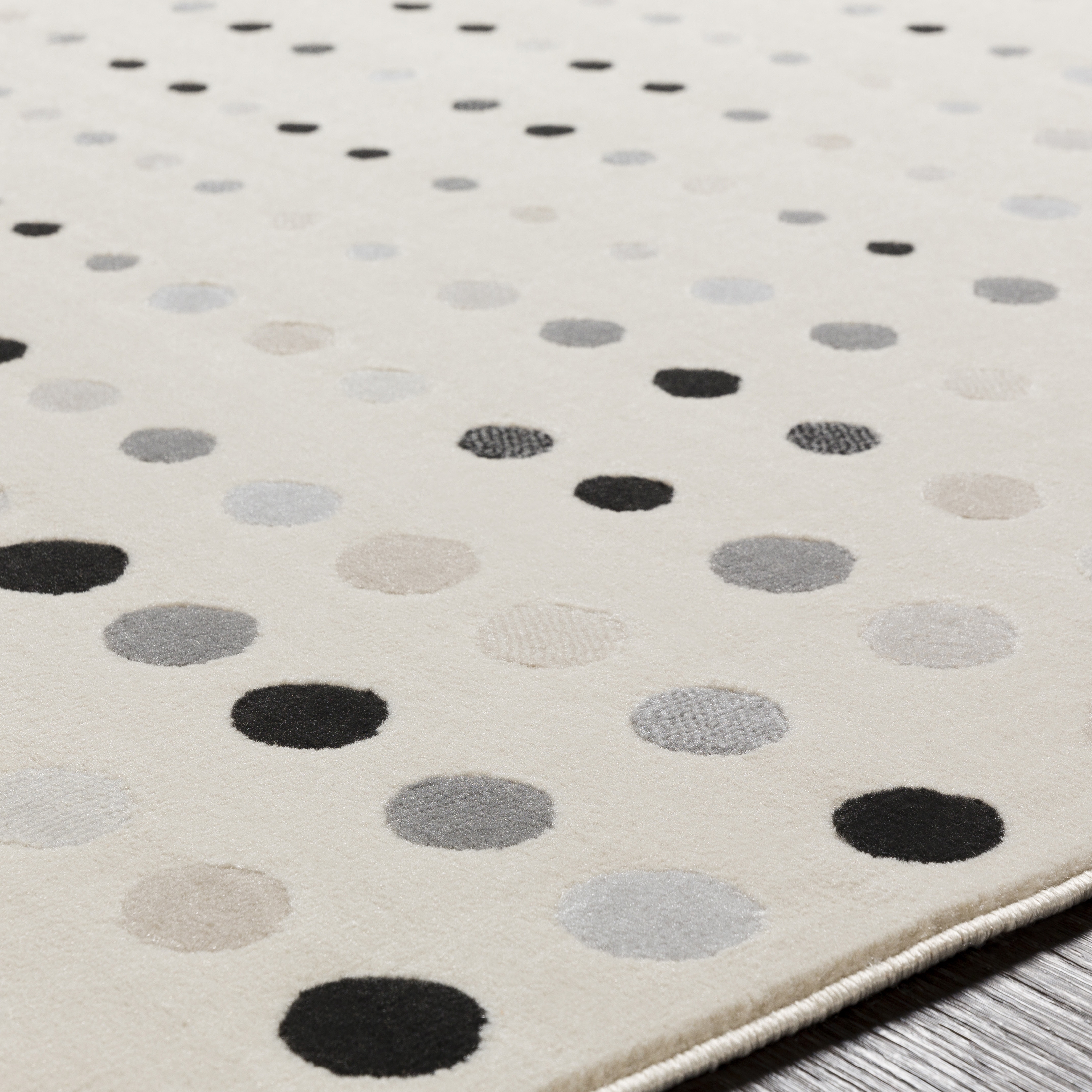 City Gray Indoor 2' x 2'11" Machine Woven Rug - Image 3