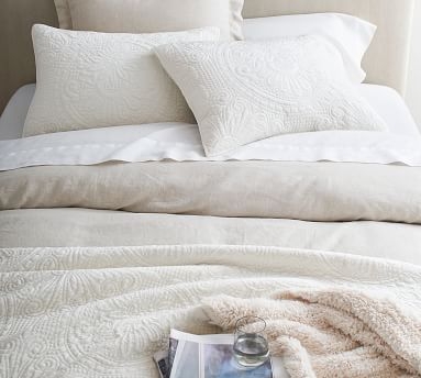 Belgian Flax Linen Duvet Cover, Twin, Classic Ivory - Image 3