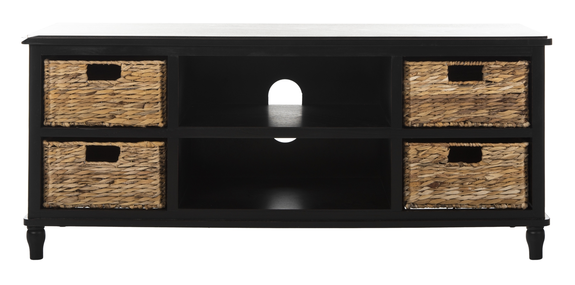 Rooney Tv Unit - Distressed Black - Safavieh - Image 0