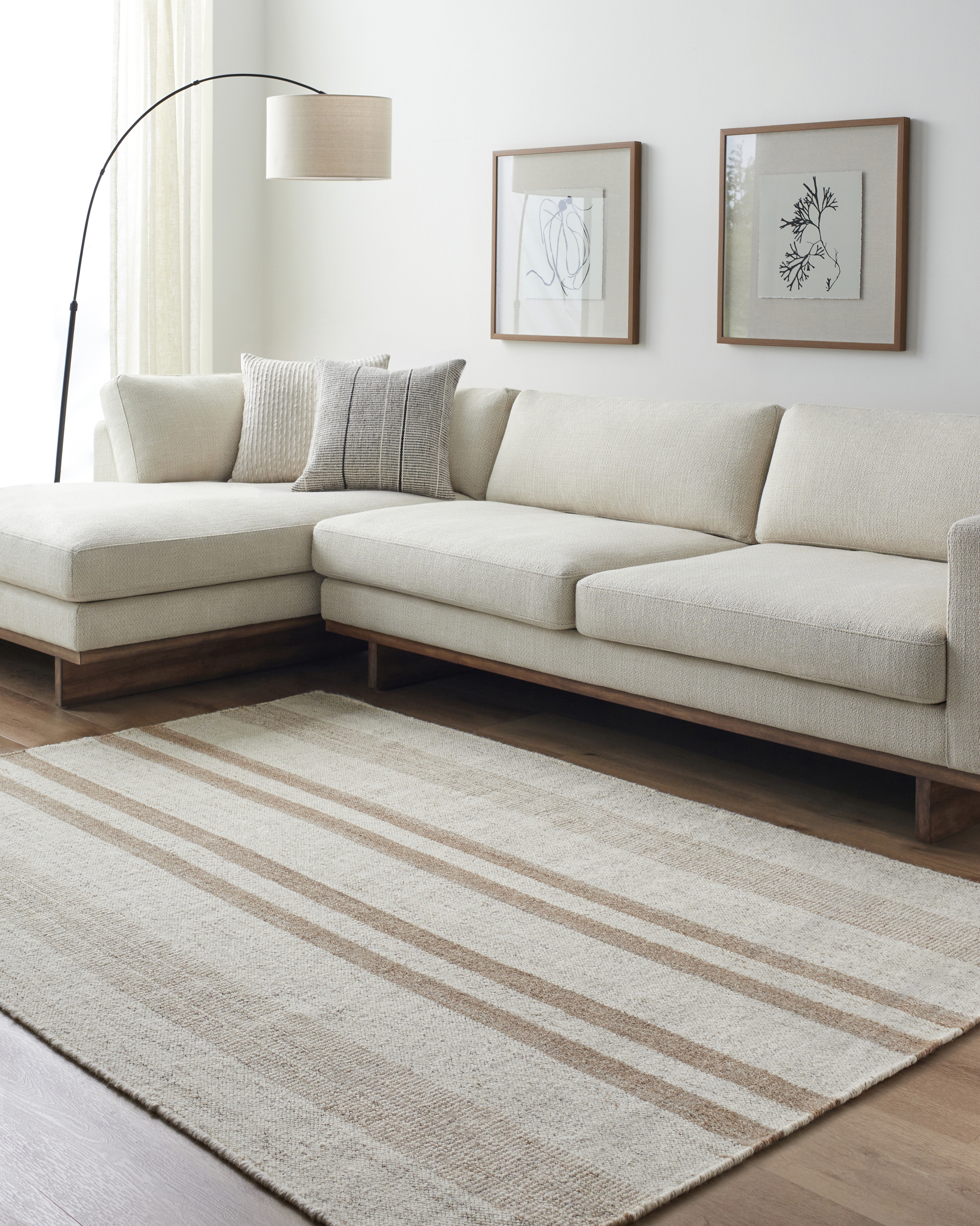 Livabliss Bolu Beige Indoor 5' x 7'6" Handmade Rug - Image 1