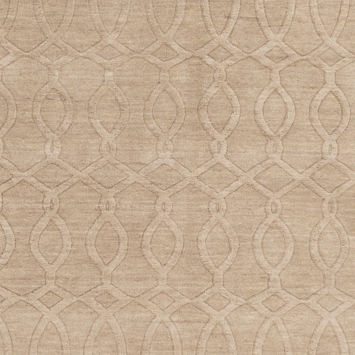 Etching Beige Indoor 2'6" x 8' Handmade Rug - Image 1