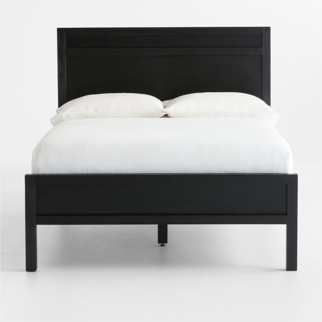 Keane Black Solid Wood Full Bed - Image 0