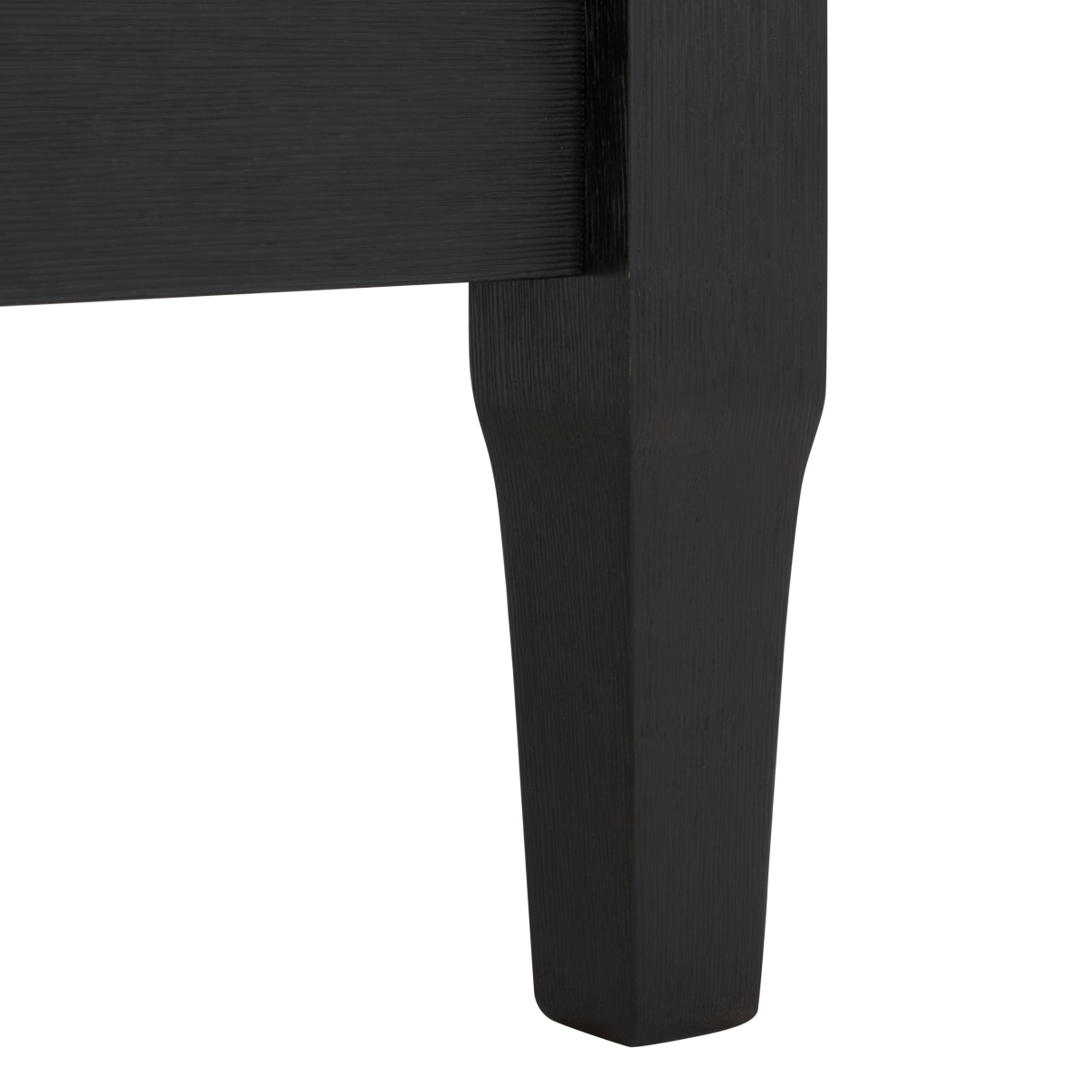 Martinique Wood Patio Sofa - Black/White - Image 3