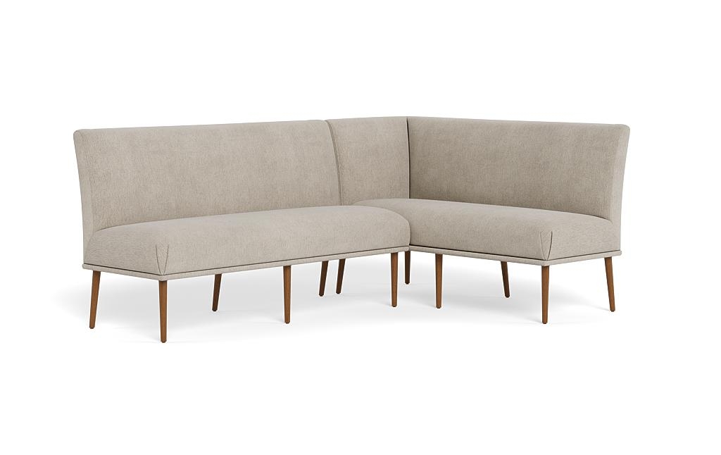 Dorian Upholstered Right Banquette with Tufting Option - Image 1