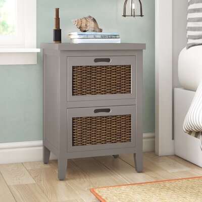 Aprille 2 Drawer Nightstand - Image 0