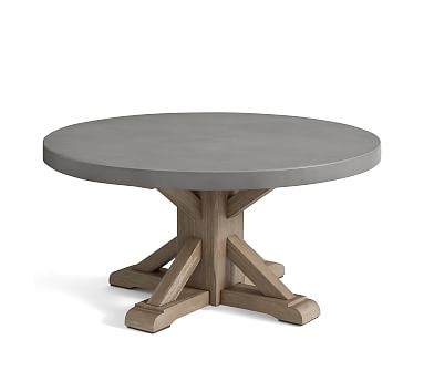 Abbott Round Coffee Table, Gray Wash - Image 0