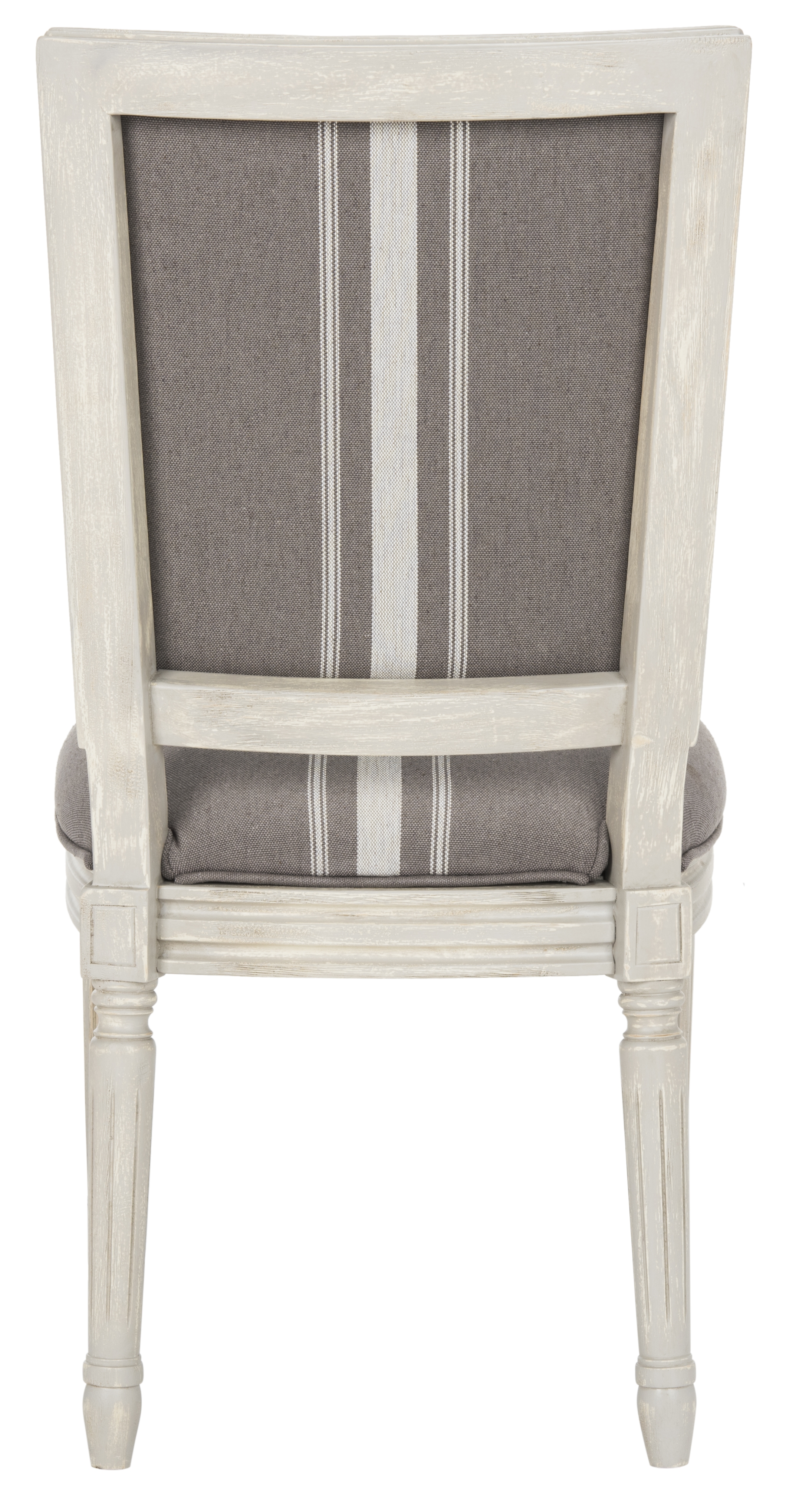 Buchanan 19''H French Brasserie Linen Rect Side Chair (Set of 2) - Grey/Beige/Rustic Grey - Safavieh - Image 6