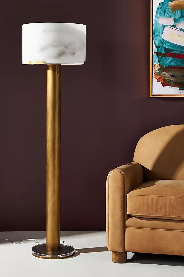 Elvin Floor Lamp By Anthropologie in Brown - Image 0