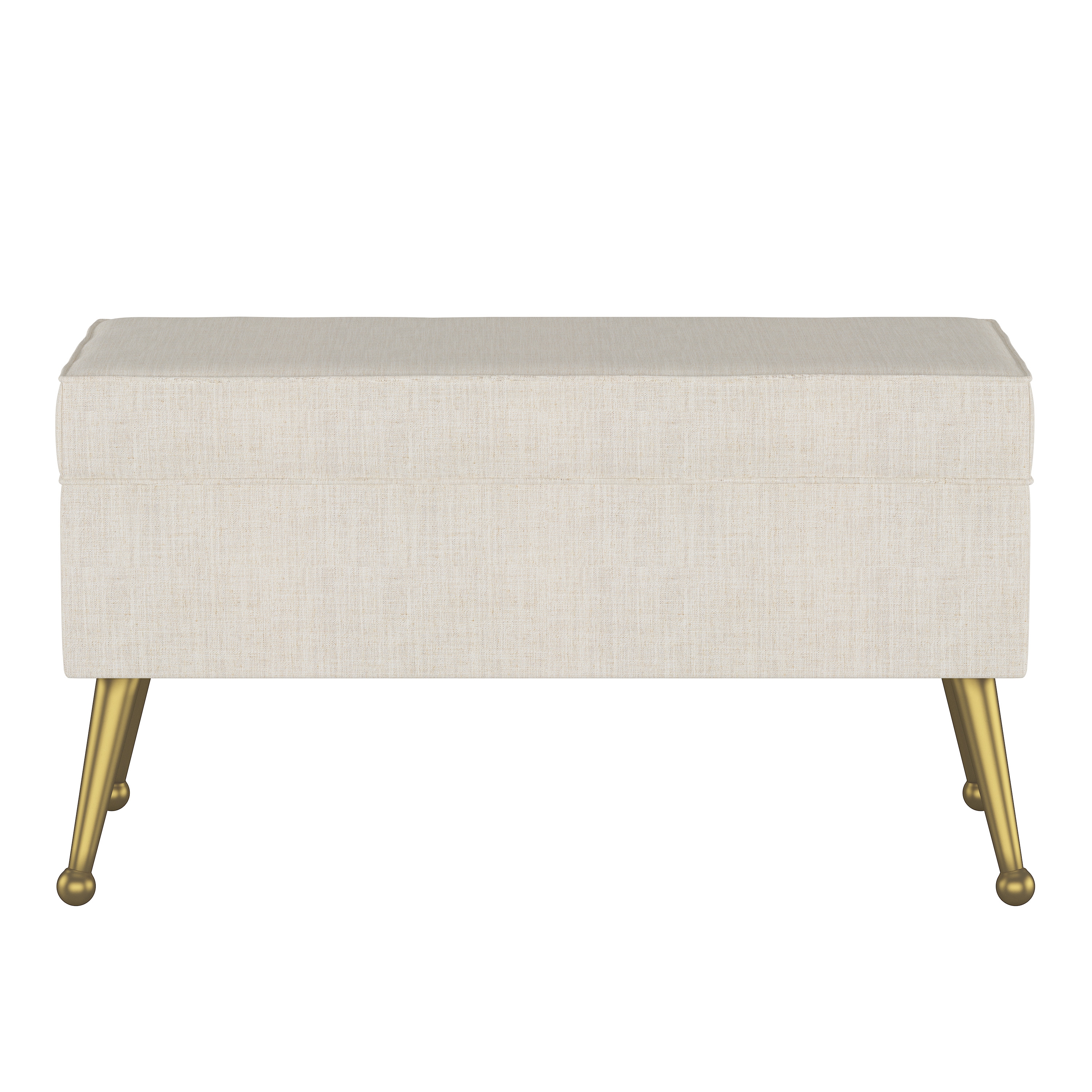 Storage Bench in Linen Talc - Image 1