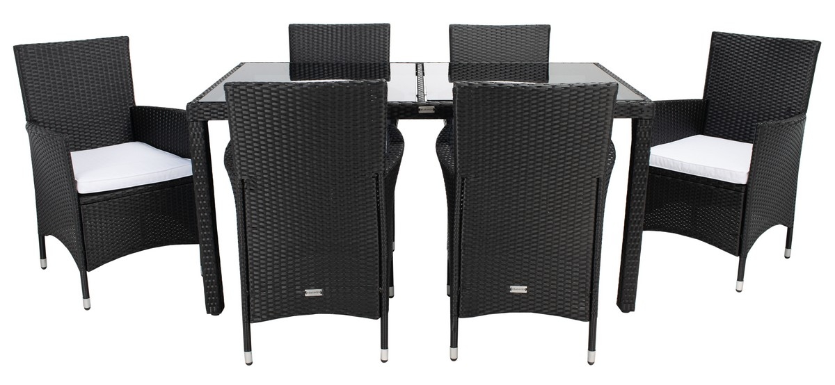 Jolin Dining Set - Black/White - Safavieh - Image 0