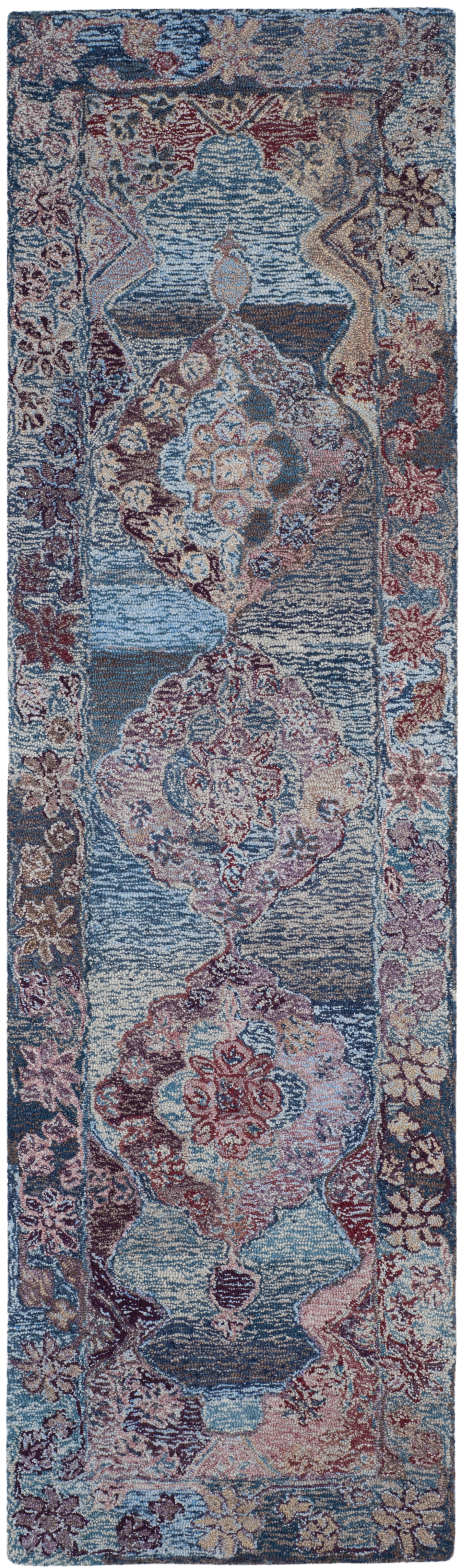 Arlo Home Hand Tufted Area Rug, VOS740A, Blue,  2' 3" X 8' - Image 0