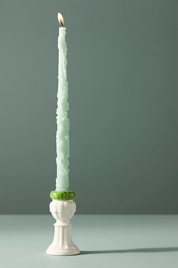 Topiary Figural Stoneware Taper Candle Holder - Image 0