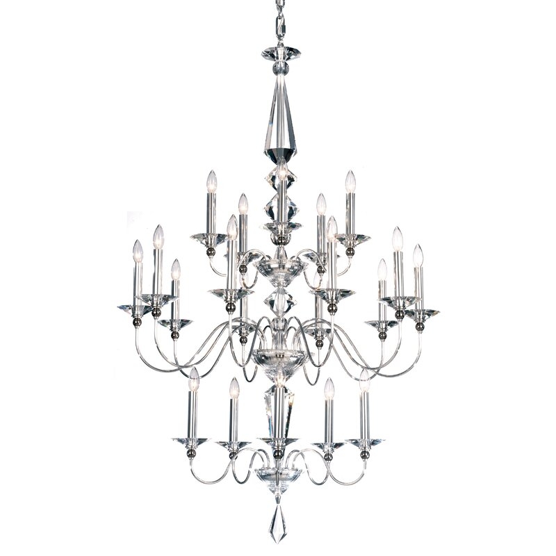 Schonbek Jasmine 20 - Light Candle Style Tiered Chandelier - Image 0