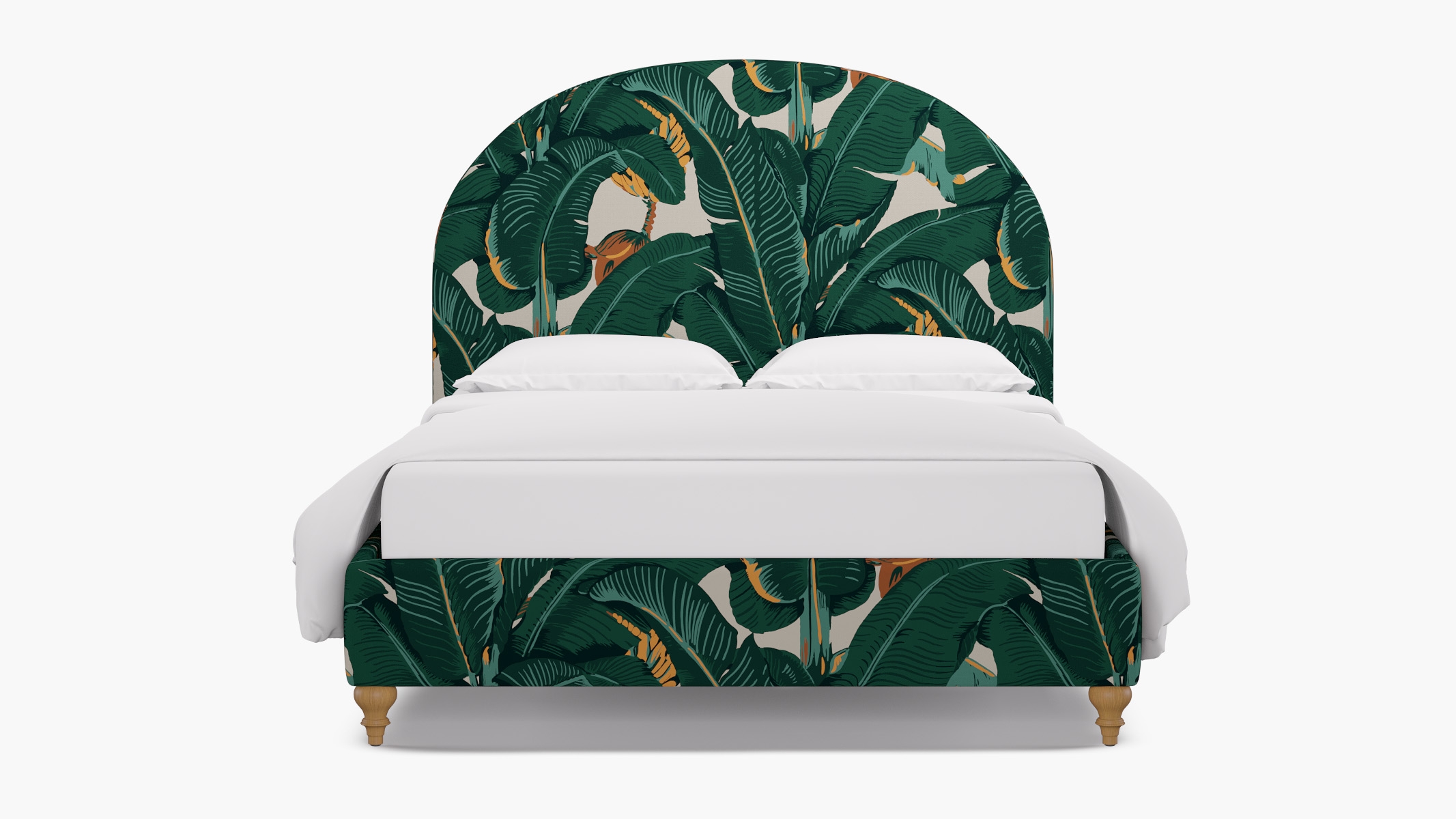 Demilune Bed, Martinique®®, Natural Traditional Turned Leg, King - Image 0