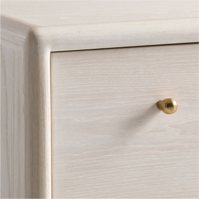Lafayette 38" Whitewashed 5-Drawer Tall Dresser - Image 4
