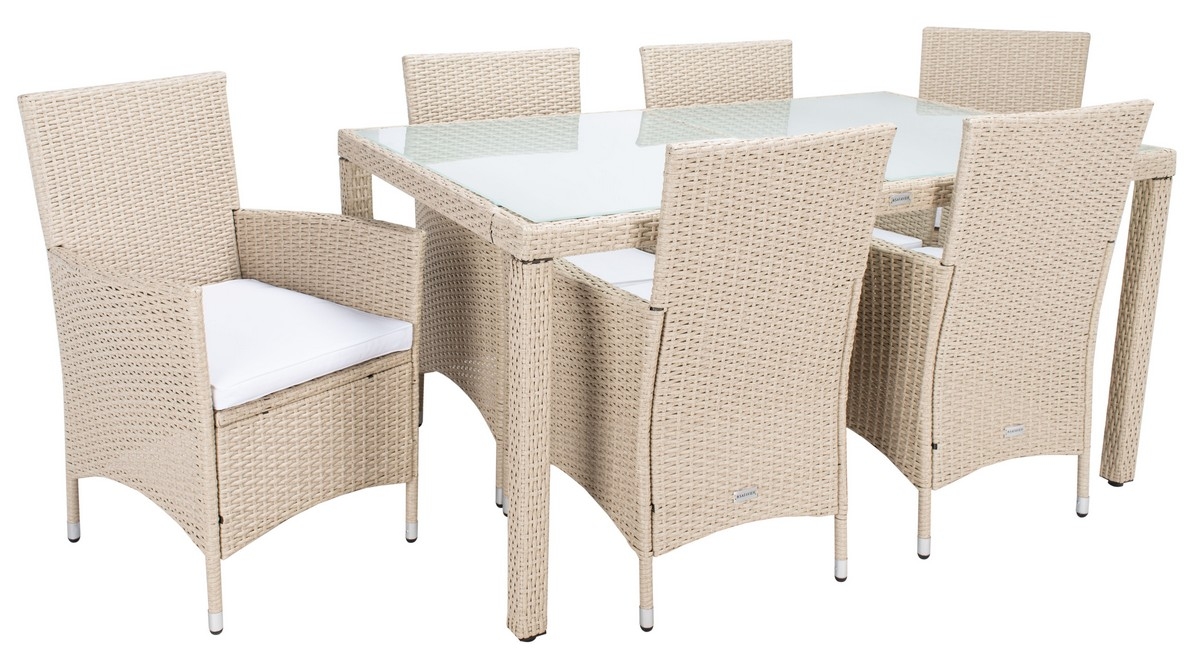 Jolin Dining Set - Beige/White - Safavieh - Image 2