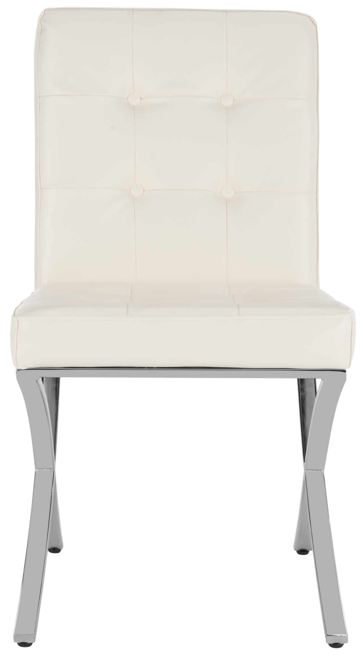 Walsh Tufted Side Chair - White - Safavieh - Image 0