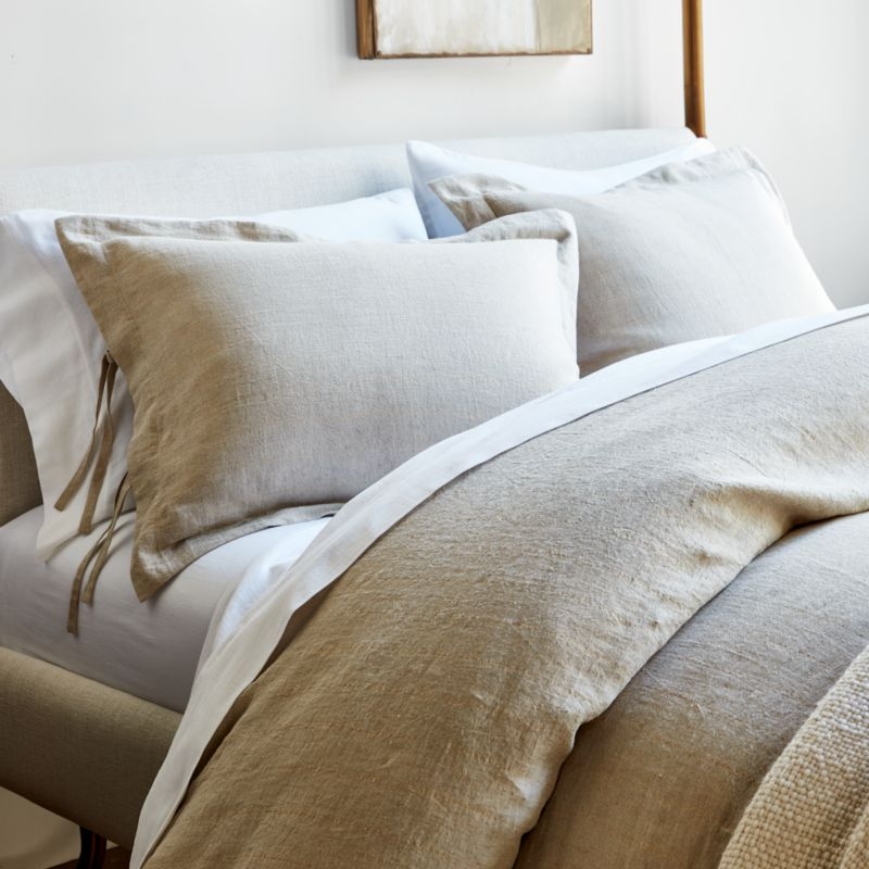 Aire Organic Cotton White King Pillowcases, Set of 2 - Image 1
