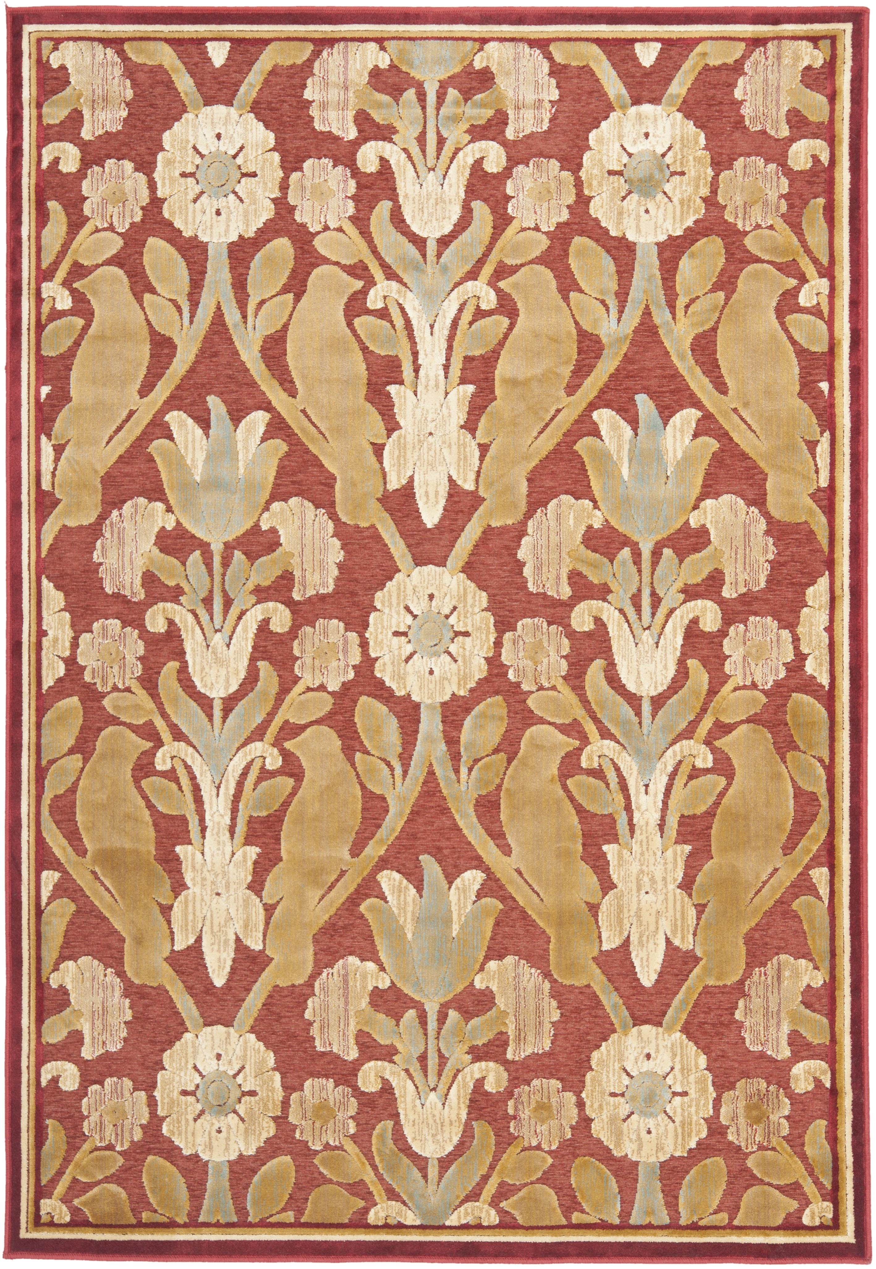 Arlo Home Woven Area Rug, PAR45-202, Red,  3' 3" X 4' 7" - Image 0