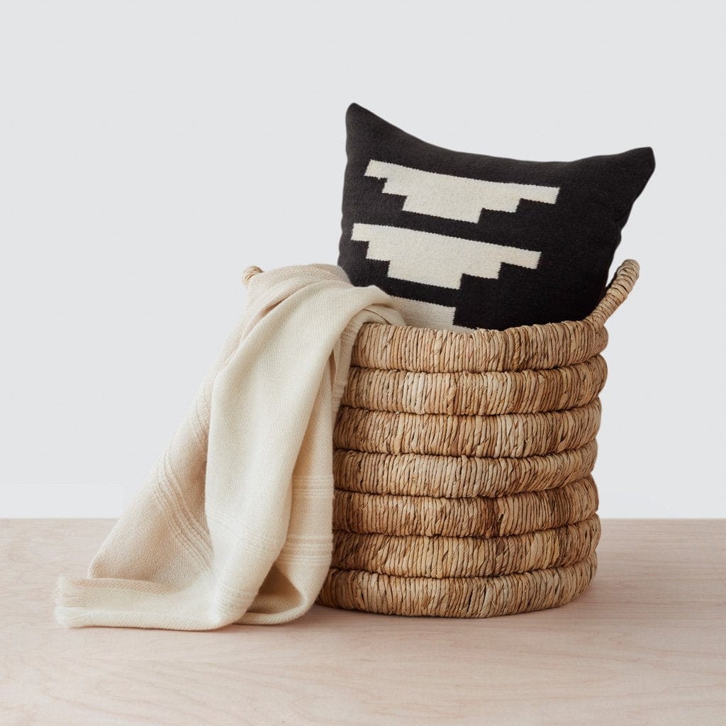 The Citizenry Las Gradas Pillow | 18" x 18" | Black - Image 3