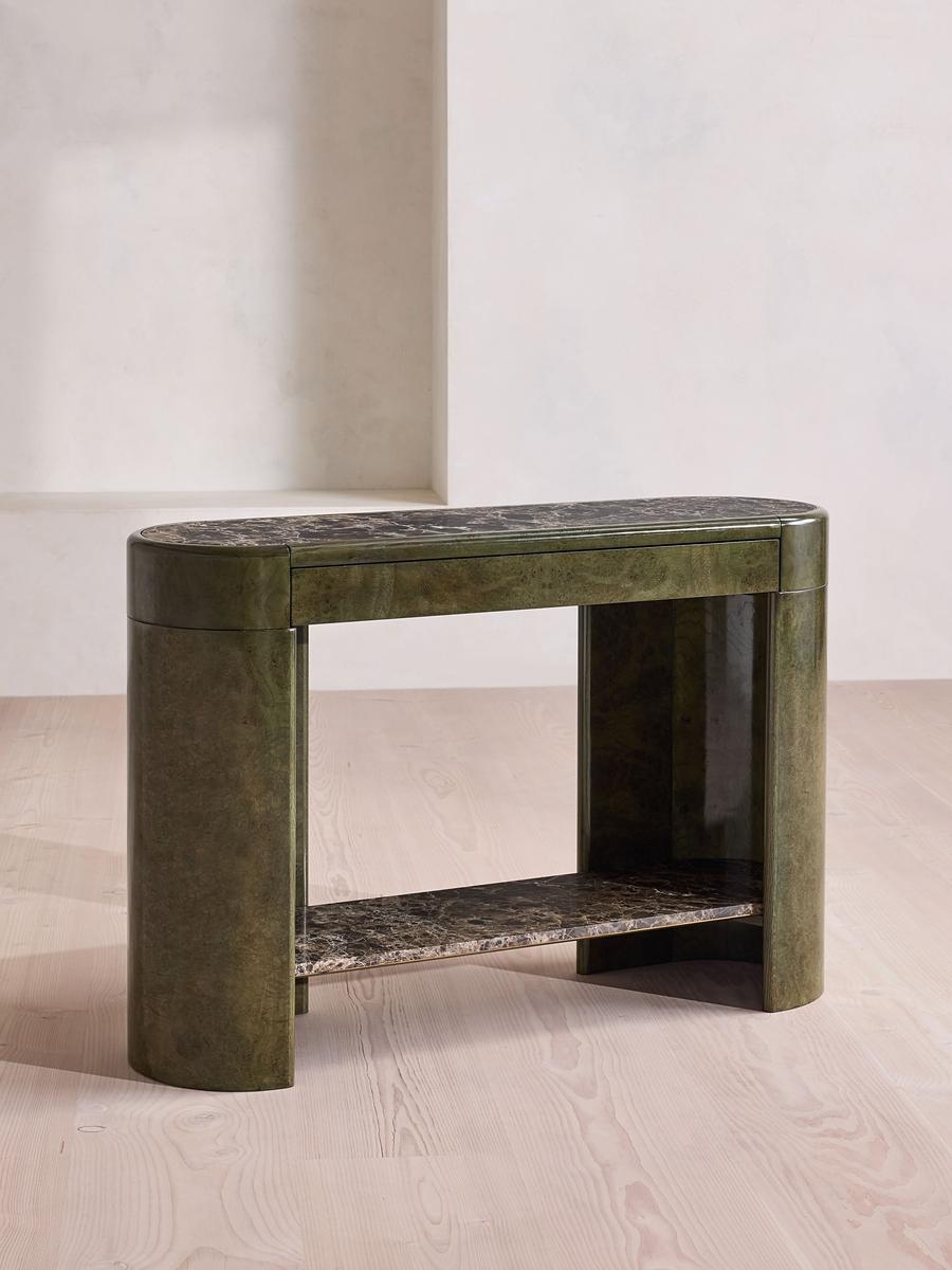 Siya Console, Dark Emperador Marble - Image 0