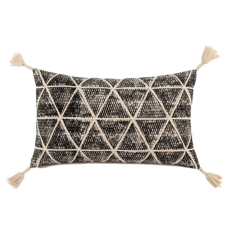 Omni Cordele Geometric Cotton Lumbar Pillow Fill Material: Down - Image 0