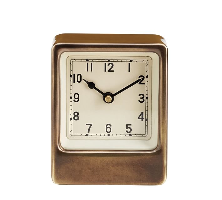 Anton Desktop Clock,Rust,Medium - Image 0