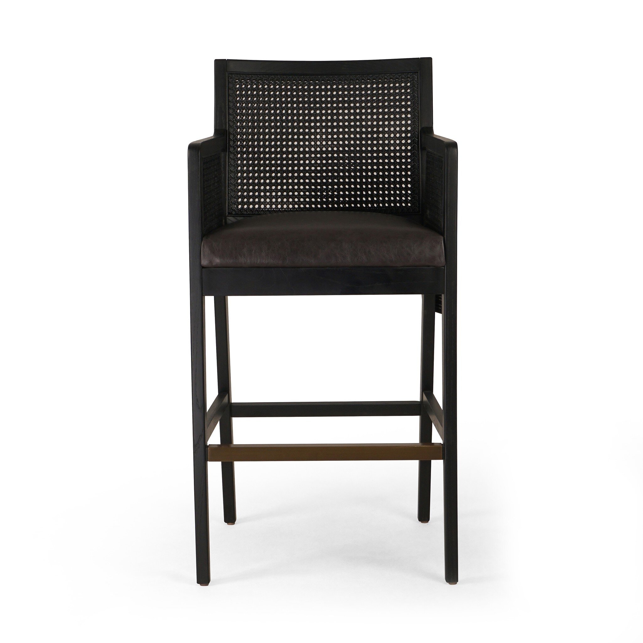 Antonia Cane Bar + Counter Stool - Sonoma Black - Image 0