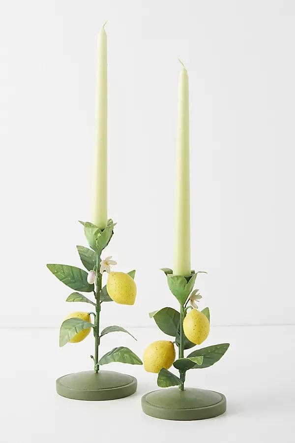 Lemon Taper Candlestick - Image 0