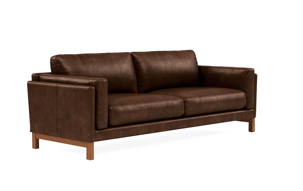 Gaby Leather 2-Seat Sofa - Image 1