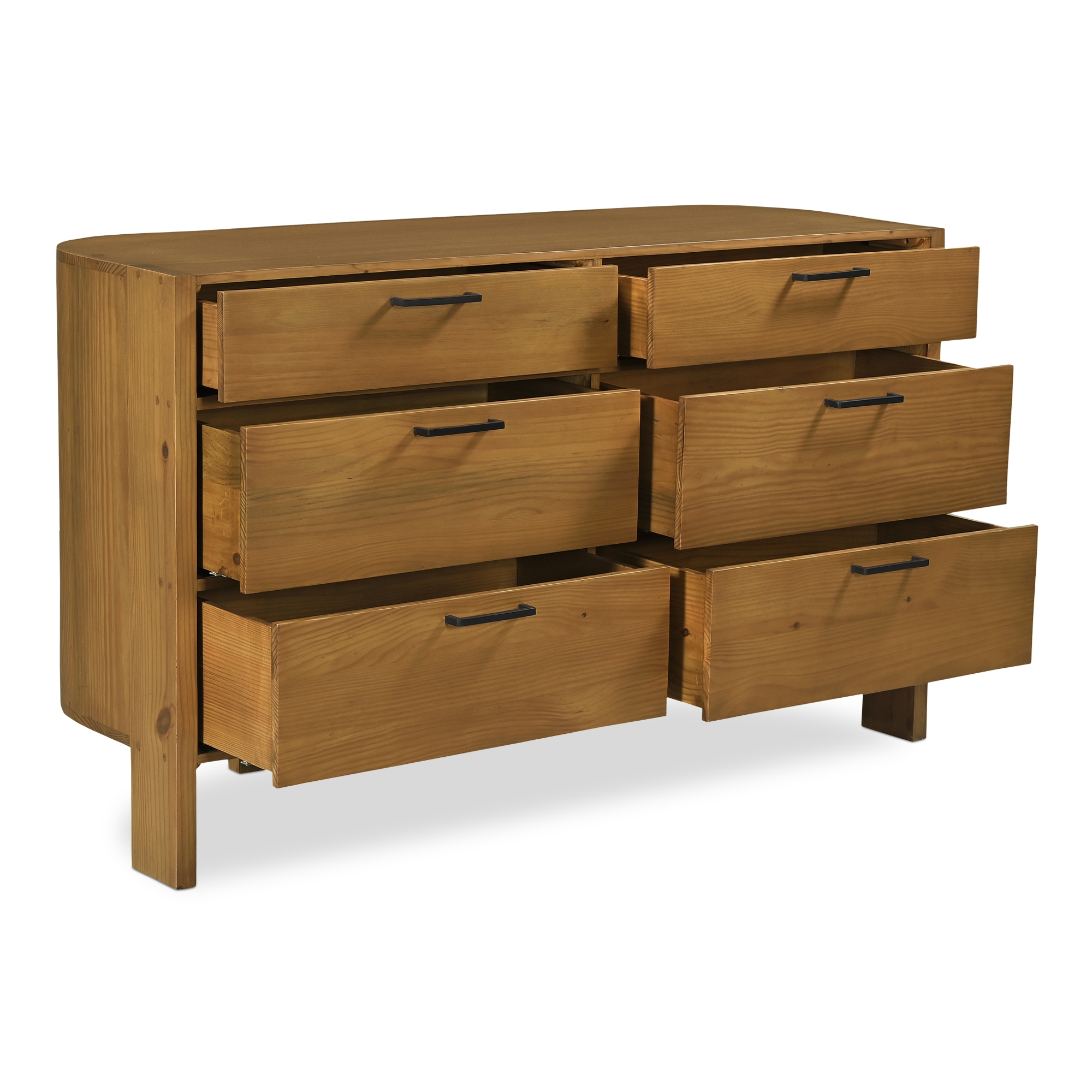 Lachlan 6 Drawer Dresser Brown - Image 1