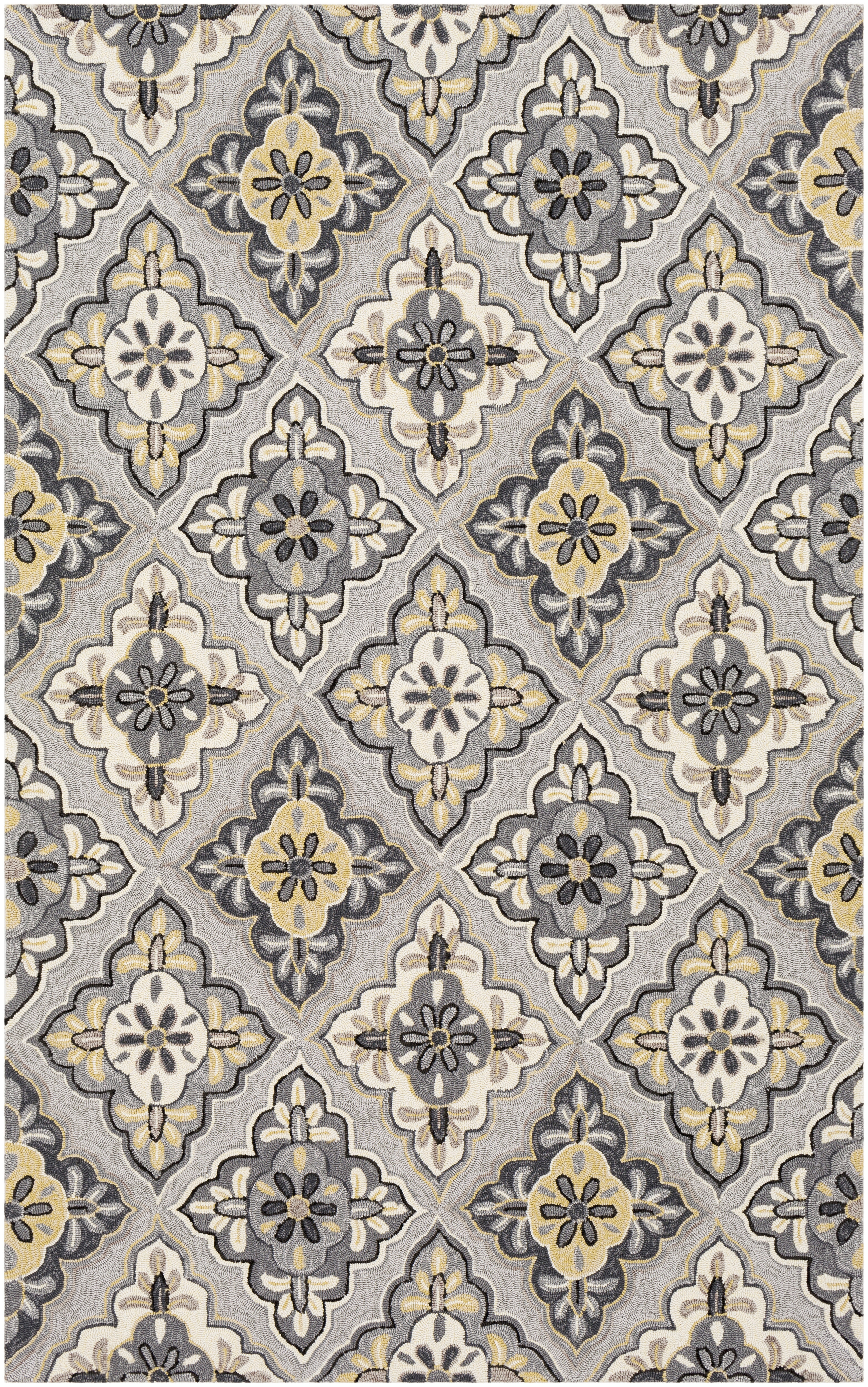 Rain Black Outdoor 3' x 5' Handmade Rug - Image 0