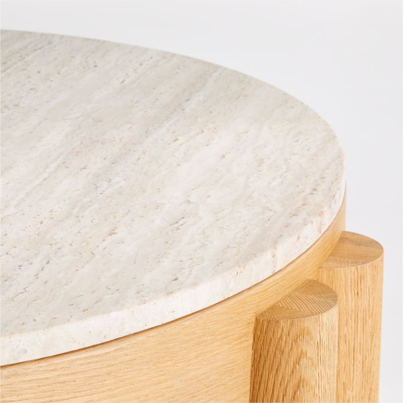 Oasis Round Wood Coffee Table - Image 4