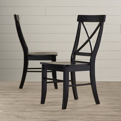 Solid Wood Cross Back Side Chair (set of 2) - Image 0
