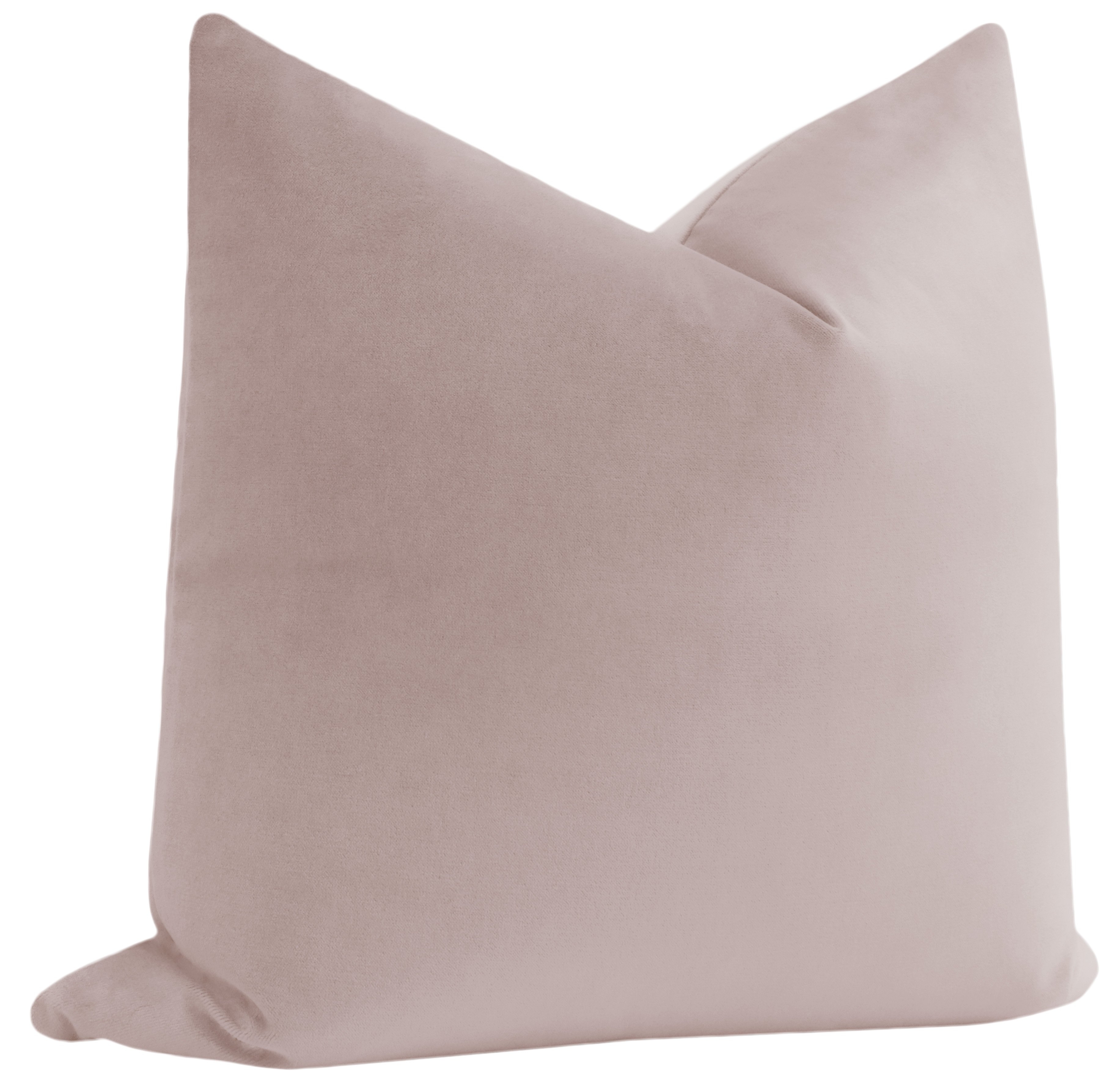 Velvet Collection Pillow Cover, Smokey Lilac, 20" x 20" - Image 1