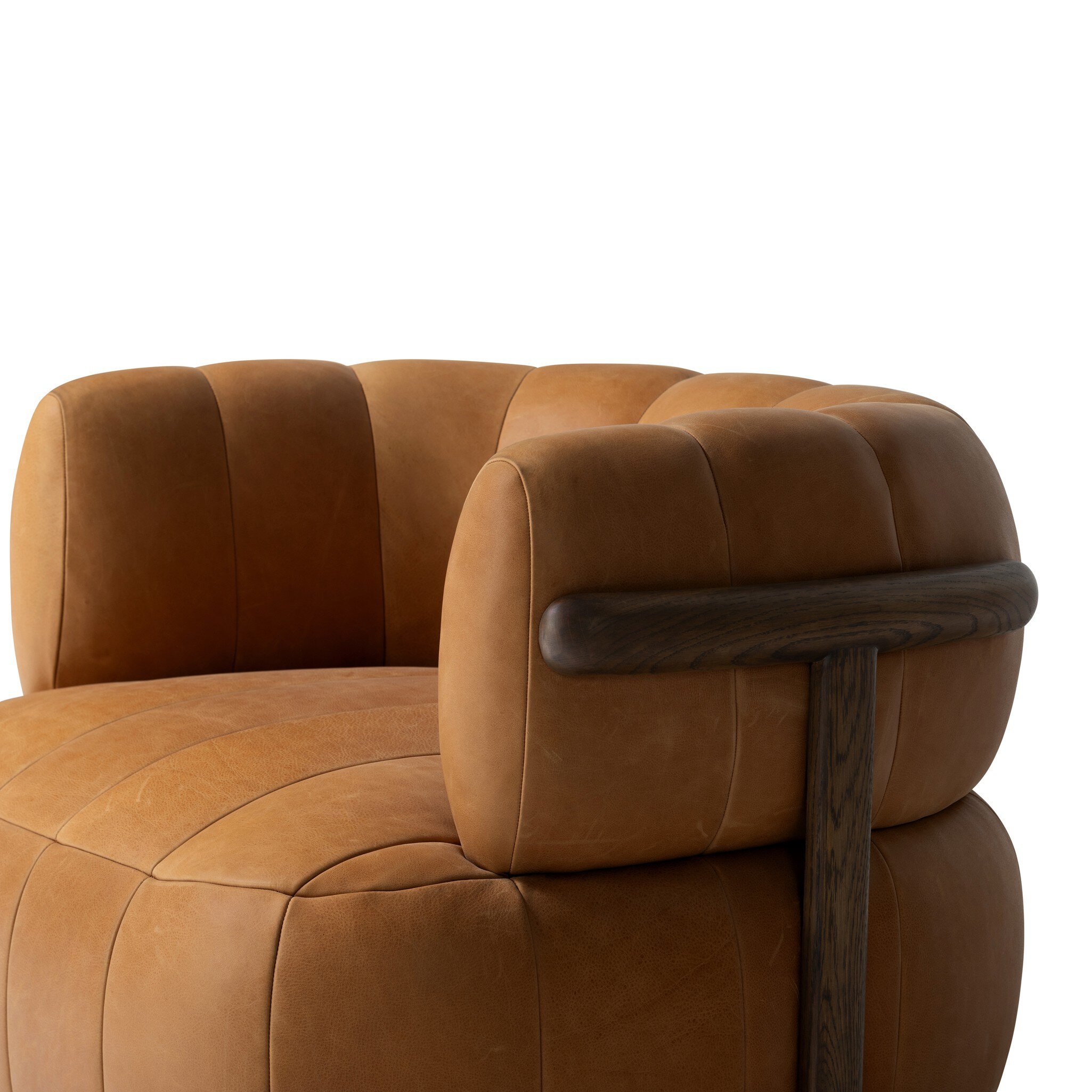 Doss Swivel Chair - Terra Brown Oak - Image 9