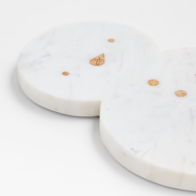 Snowman Marble Trivet - Image 1