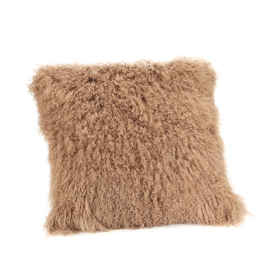 Zane Square Faux Fur Pillow Cover & Insert - Image 0