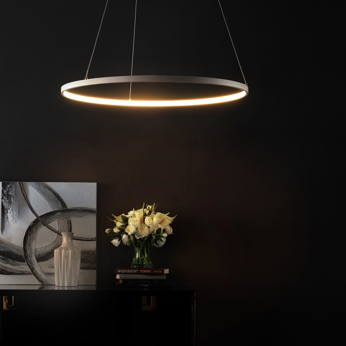 Porta Led 24 Inch Pendant - White - Safavieh - Image 5