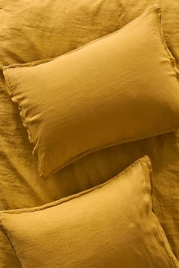 Washed Linen Shams, Set of 2 - Image 0