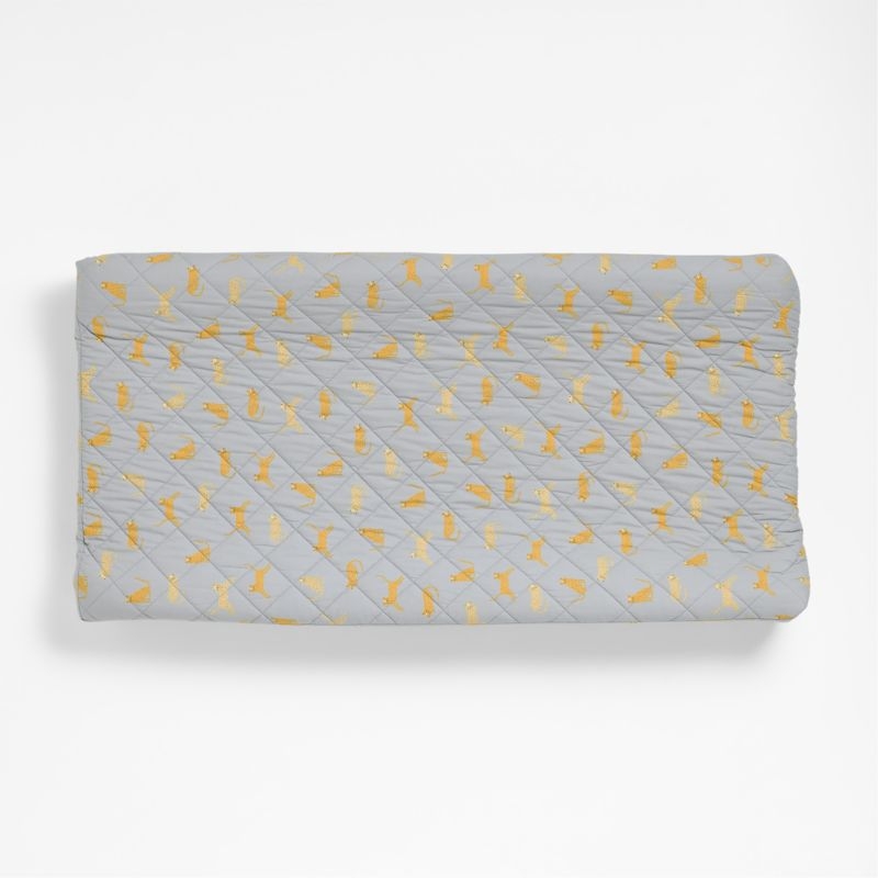 Stay Cool Little Leopards Organic Cotton Baby Changing Pad Cover - Image 1