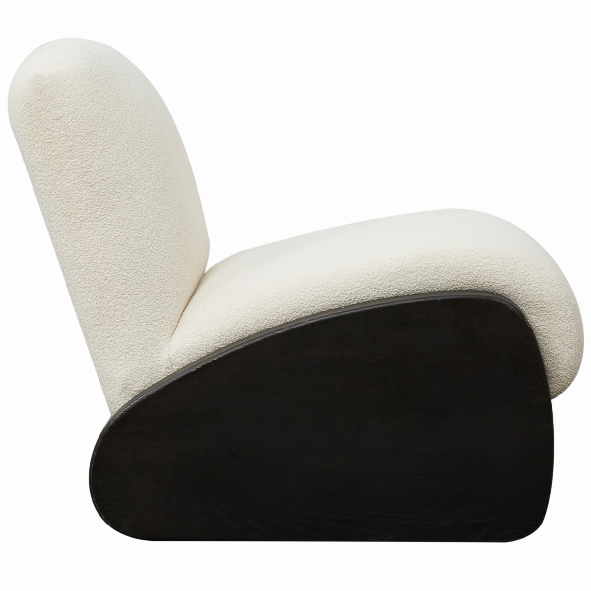 Brayford Boucle Accent Chair - Ivory/Dark Brown - Image 5